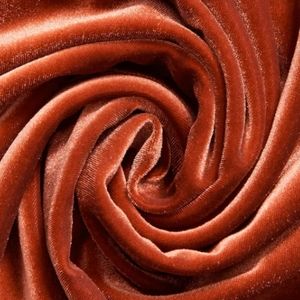 Rust Velvet Fabric